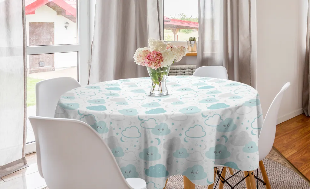 ABAKUHAUS Tovaglia Rettangolare 140x200 Cm Con Farfalle, Stile Grungy, Multicolore, Impermeabile E Antimacchia Per Cucina E Sala Da Pranzo - 3