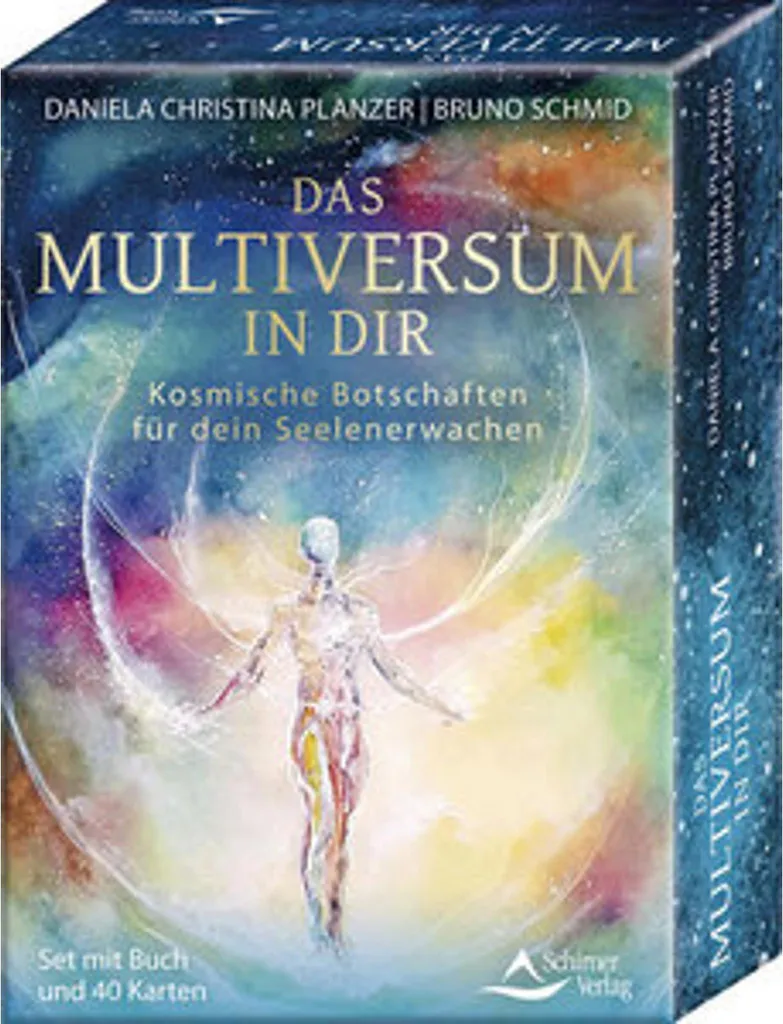 Livre illustré Das Multiversum in dir avec messages d'éveil