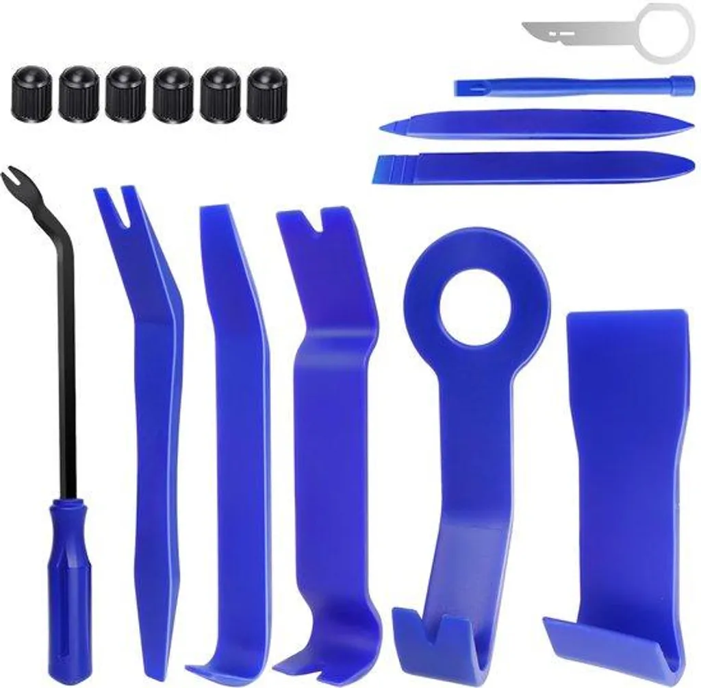 Set de leviers de garniture et écarteurs pour panneaux de porte auto