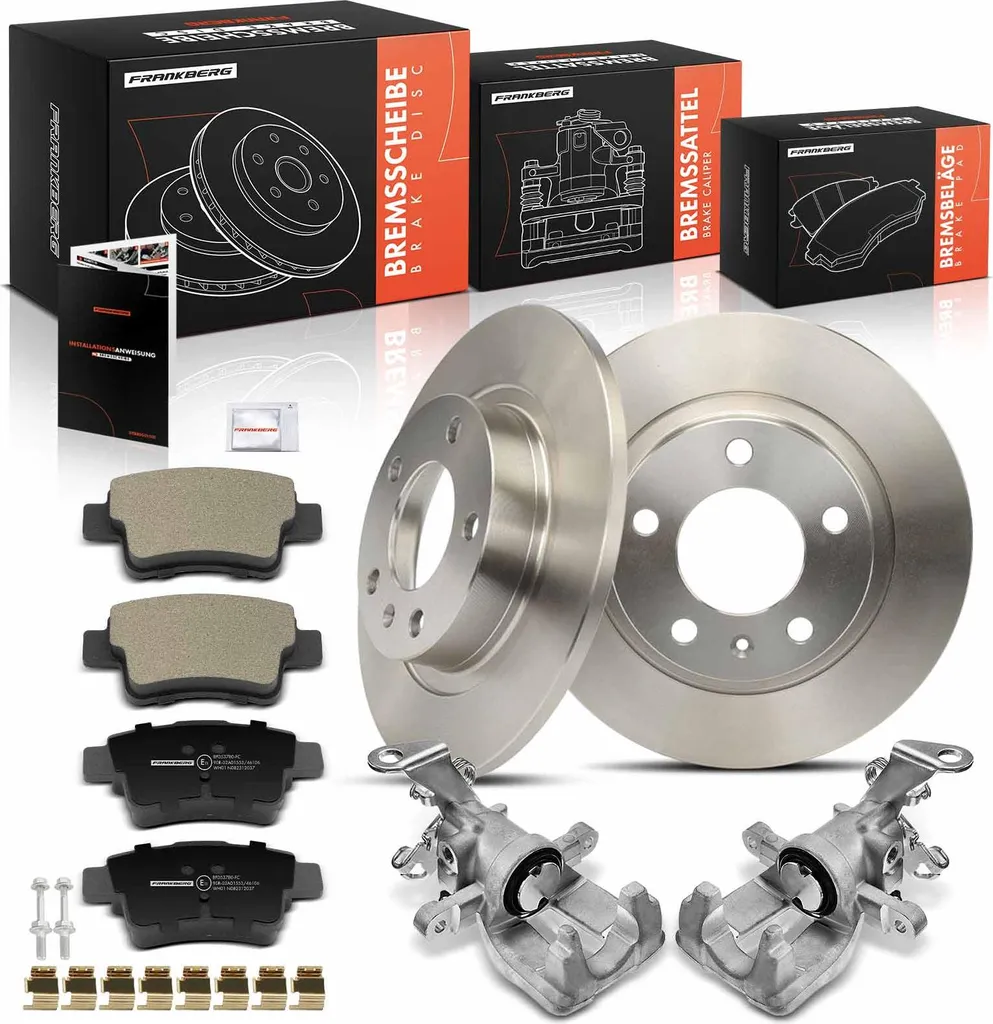 Pack de Freinage Arrière avec Étriers Disques et Plaquettes pour Opel Corsa D