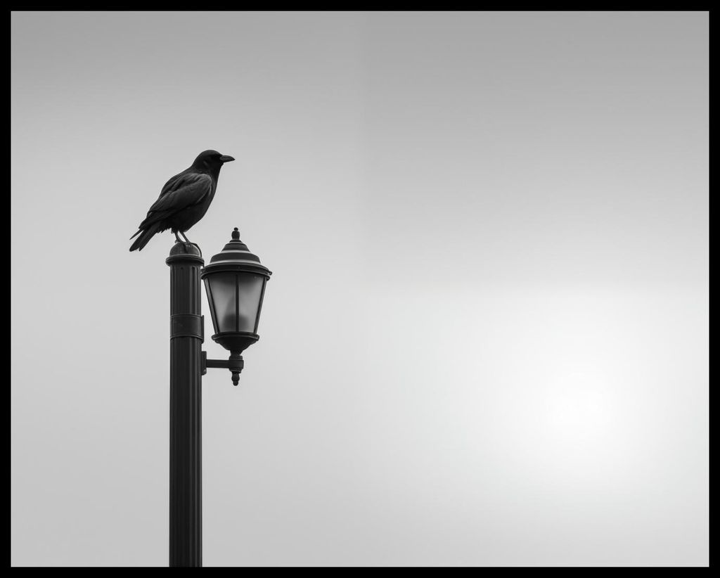 Plakat 76x60,5cm Einsamer Rabenhalt