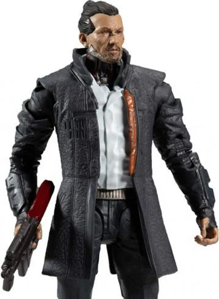 Figurine Takemura Cyberpunk 2077 17cm - Statuette Stable sans Encombrement - 5