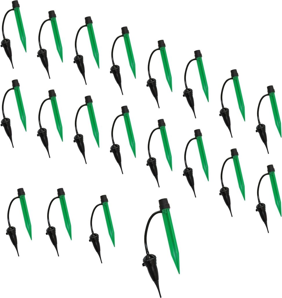 Novatool 20 Stück Automatisches Bewässerungssystem für Gewächshaus BEWÄSSERUNG BIS 30 TAGE Tropfschlauch Bewässerung Urlaubsbewässerung Gart...