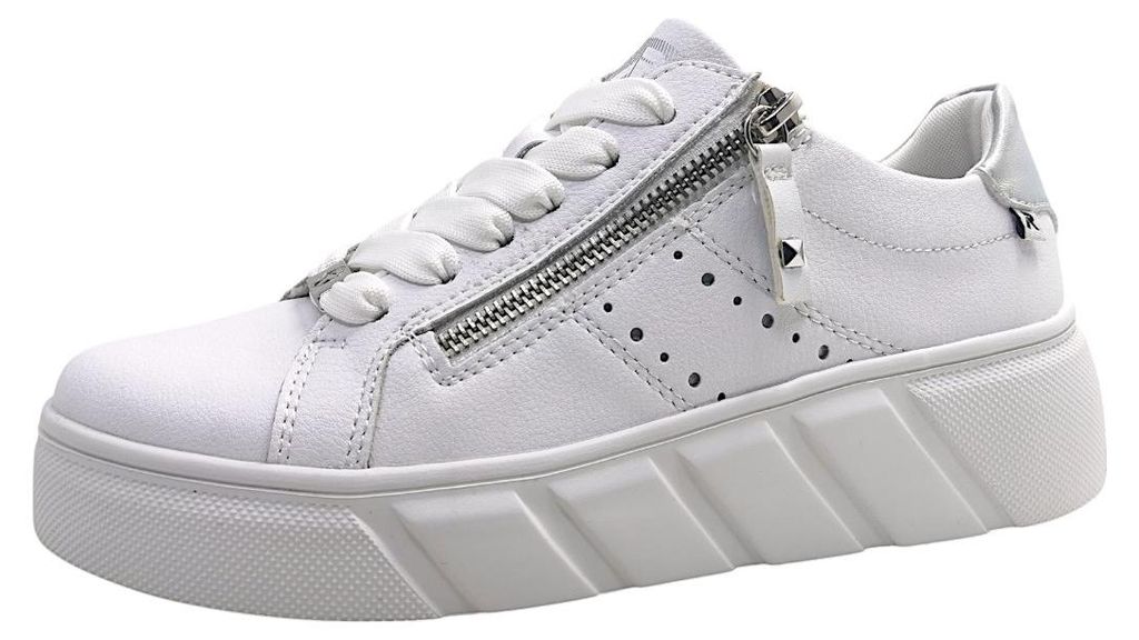 Rieker Rock/Lorica/Alabama Damenschuhe Schnürschuhe Weiß Productafbeelding 