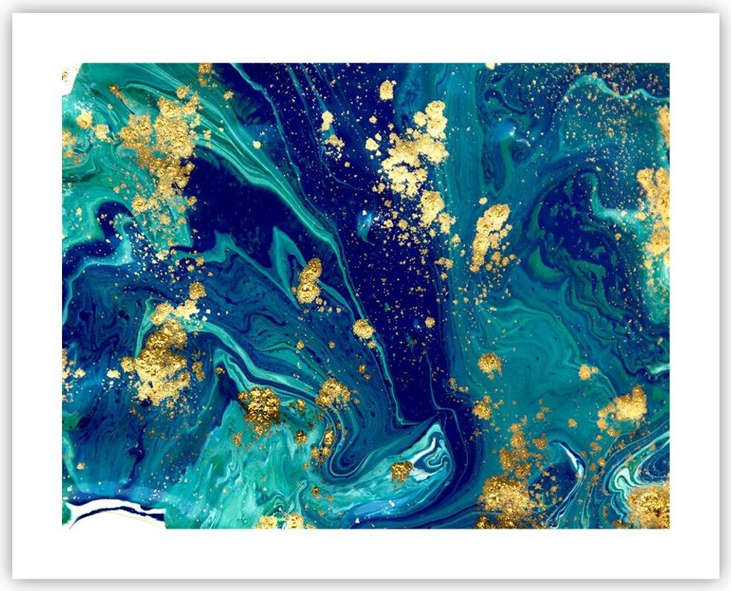 Poster - Poster ohne Rahmen - Abstraktion modern - 50x40 cm - Wand Bild - Wanddeko - Wandbilder - Kunstposter - Wandposter - Bilder - Kunstdruck - ...