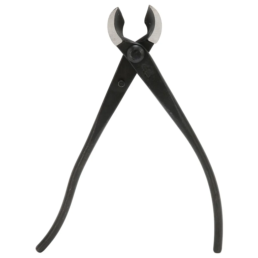 Coupe-branche concave pour bonsaï en acier carbone noir de 210 mm