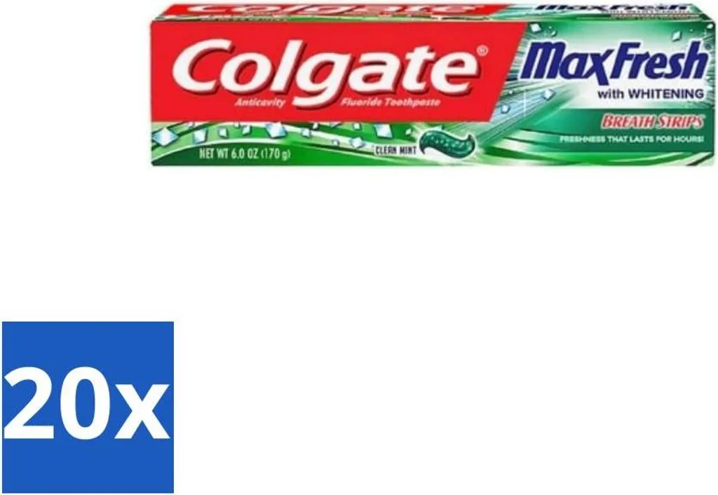 Routine Sorriso: Colgate Maxfresh Cleanmint 100ml Confezione 20 Pezzi