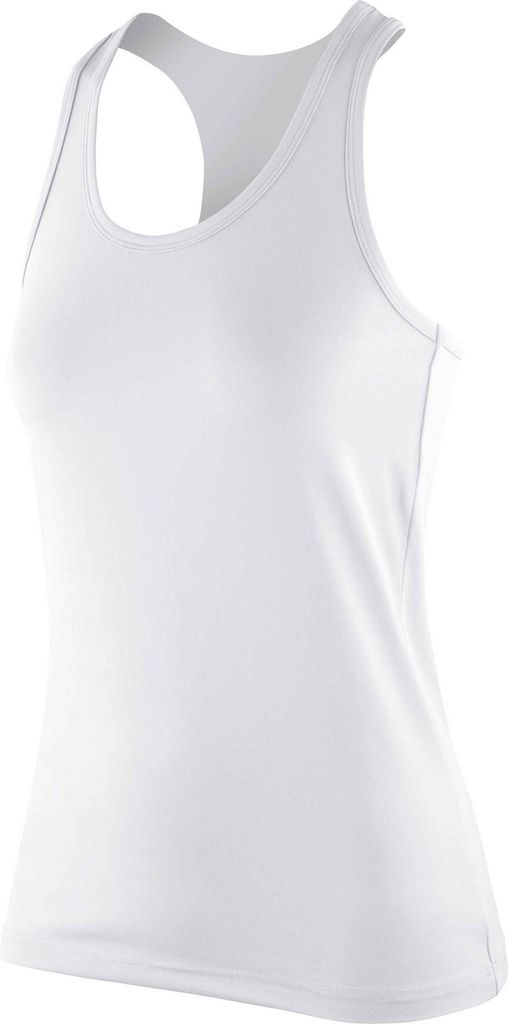 Spiro Damen Impact Softex Fitness Tank Top PC2622 (XS) (Weiß)