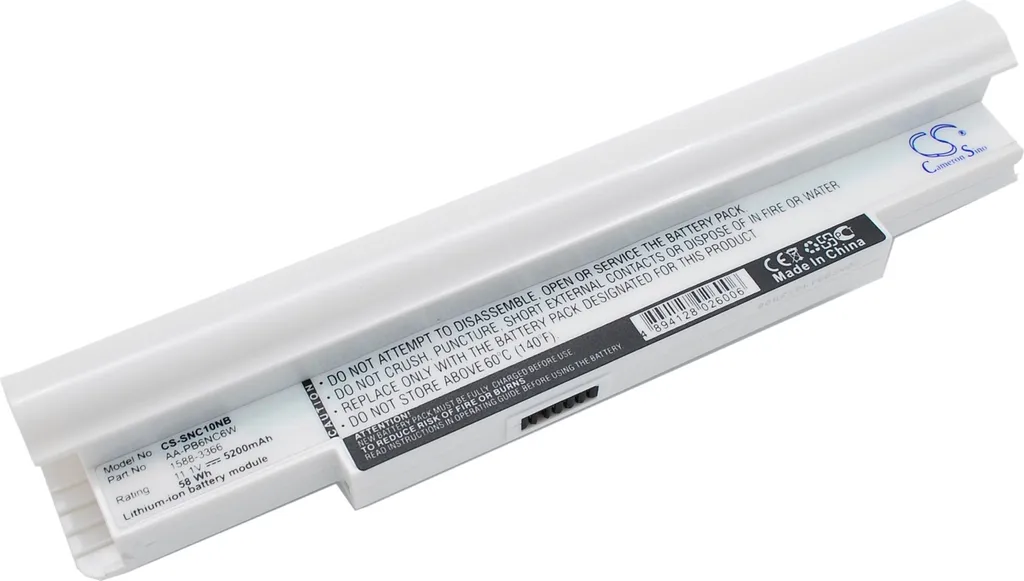 Batterie pour Samsung N110 et N120 Idéale pour le Télétravail Noir