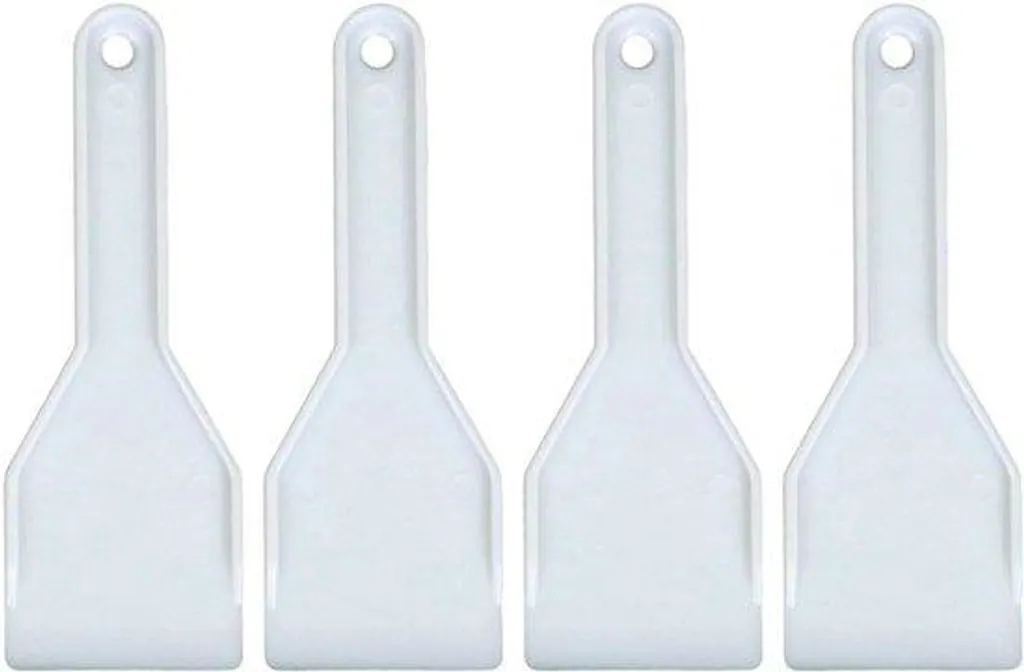 Cuillères à glace en plastique alimentaire - Lot de 4 pièces multicolores