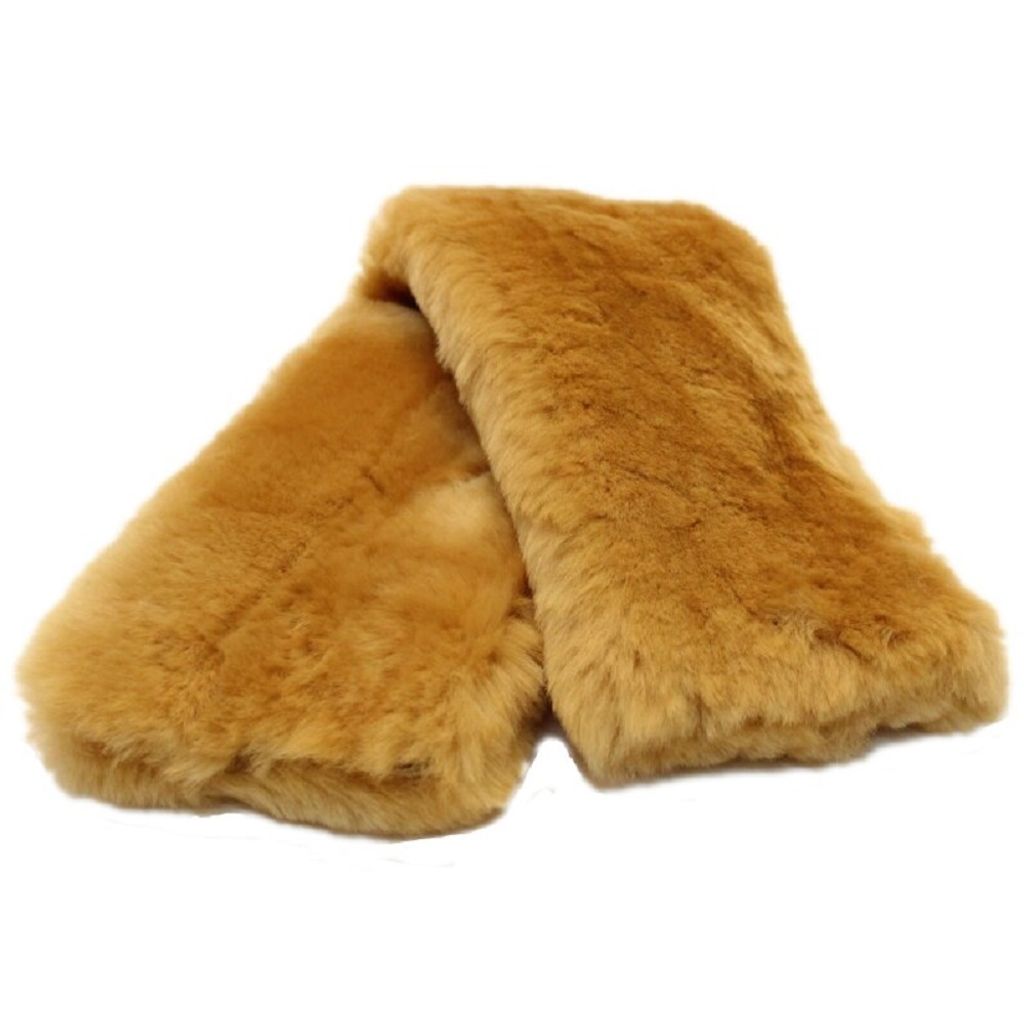 Engel Reitsport Lammfell Bauchgurtschoner (Bagu) 80x15cm Camel