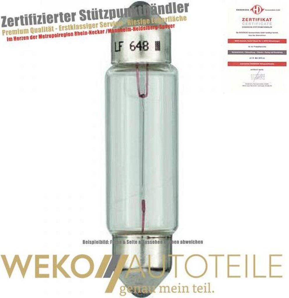 DIEDERICHS LID10135 Glühlampe Innenraumleuchte