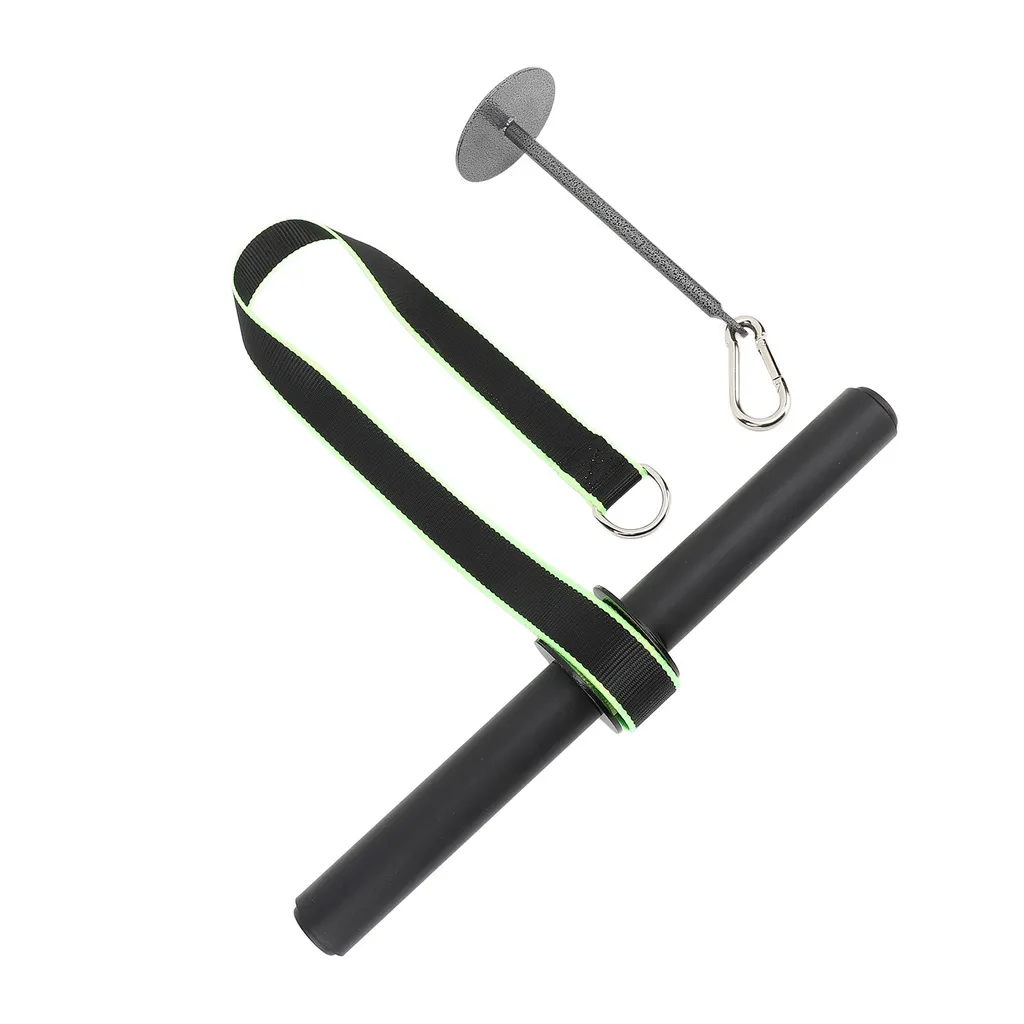Rouleau musculation avant-bras et poignet en acier avec sangle réglable