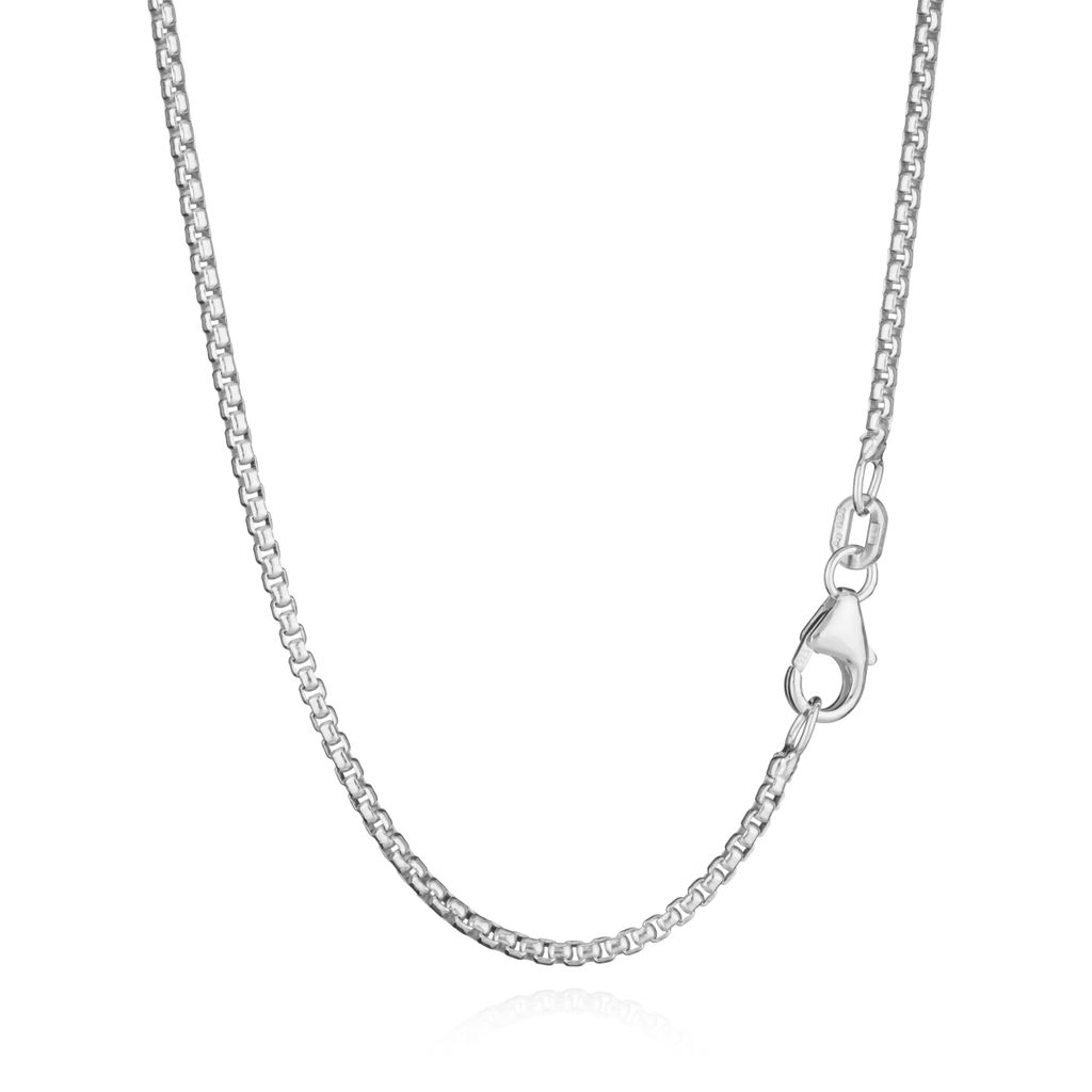 Catena a serpente rotonda da 4 mm, argento sterling