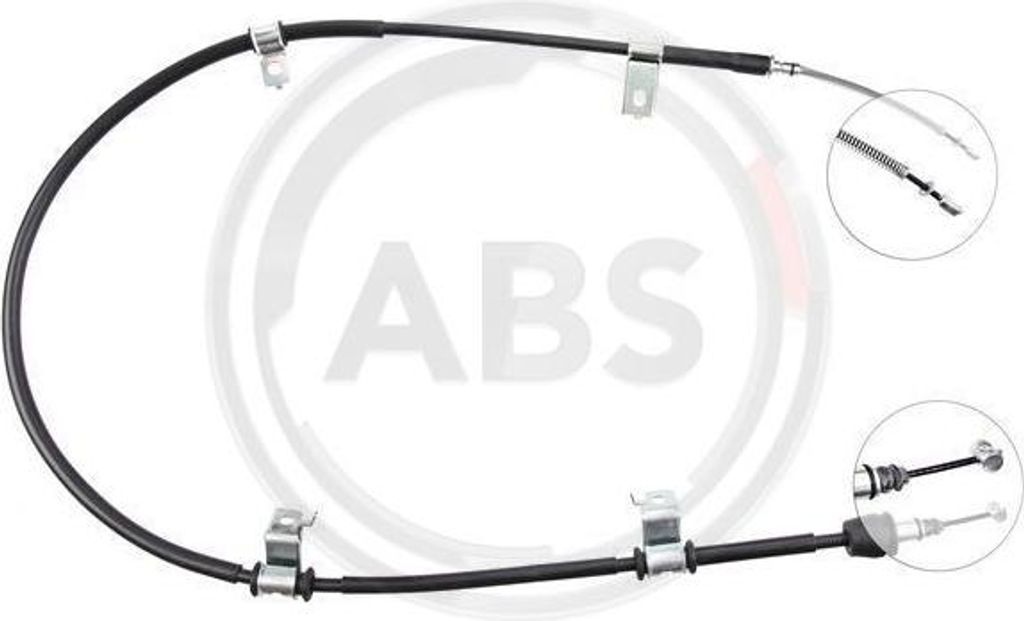 A.B.S. K15347 Seilzug, Handbremse OE 597601C800 kompatibel mit Getz
