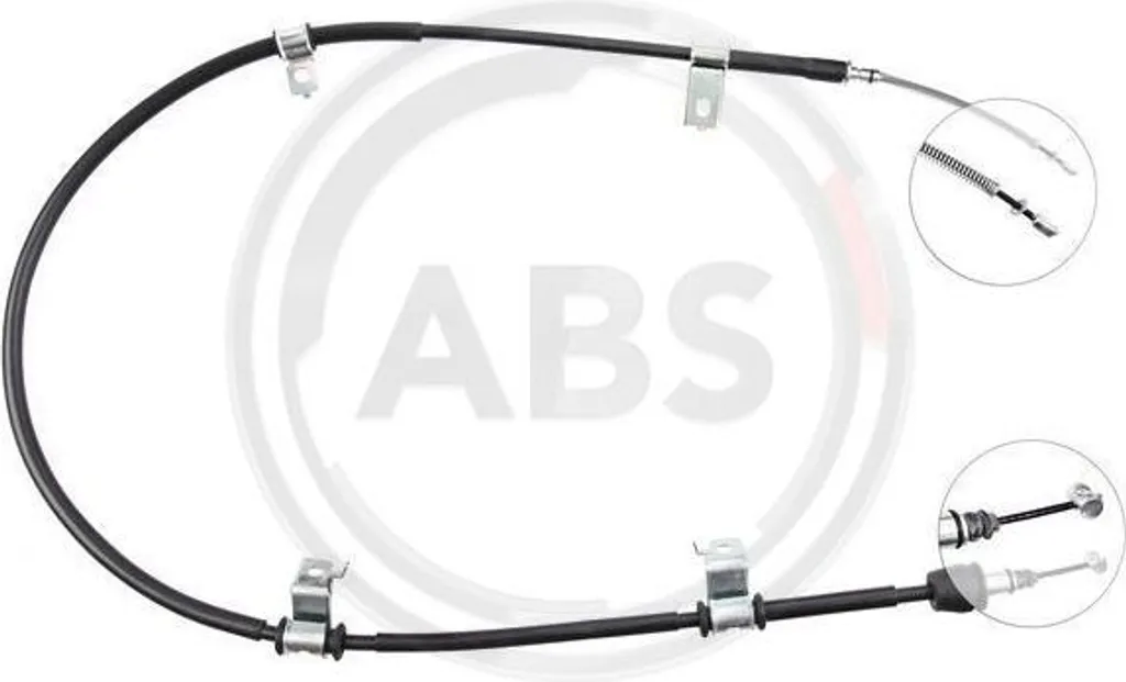 Câble de frein de stationnement arrière pour Hyundai Getz K15347