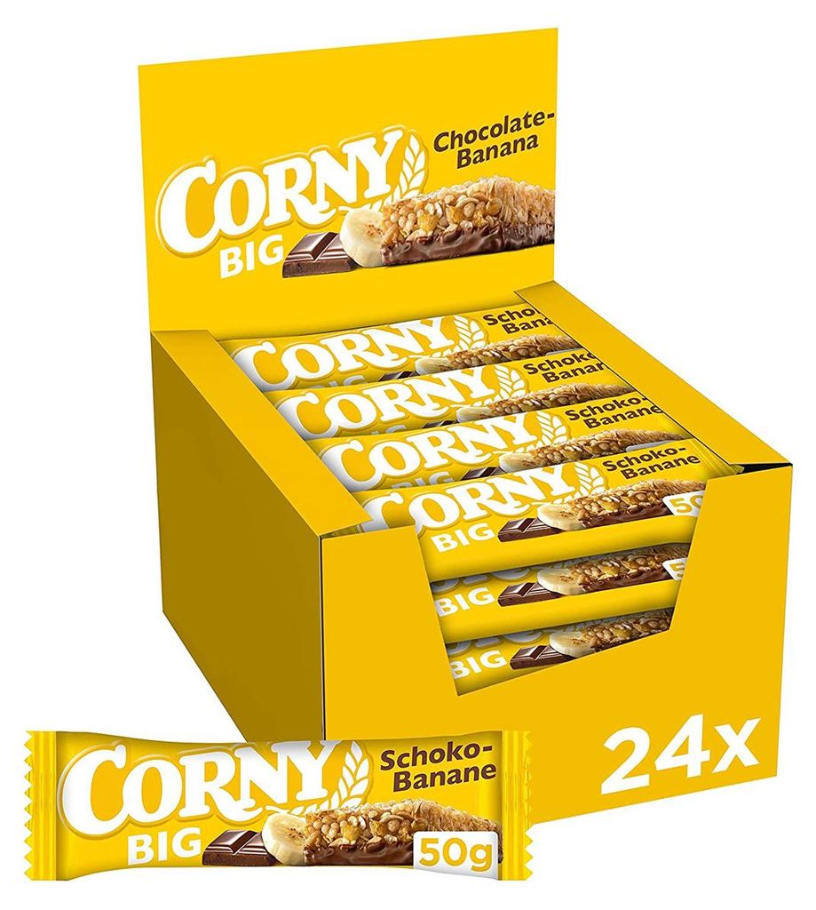 Corny Big Chocolate Banana Mleczna czekolada i kawałki Zdjęcie produktu 