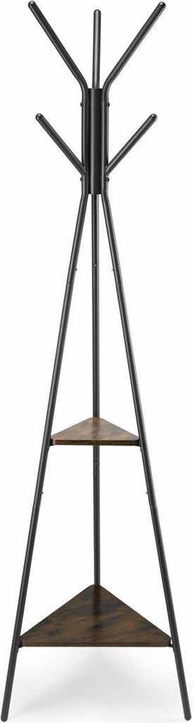Vešiak na kabáty Loft 49x49x179 cm čierno-hnedý Dekorácia Obrázok produktu 