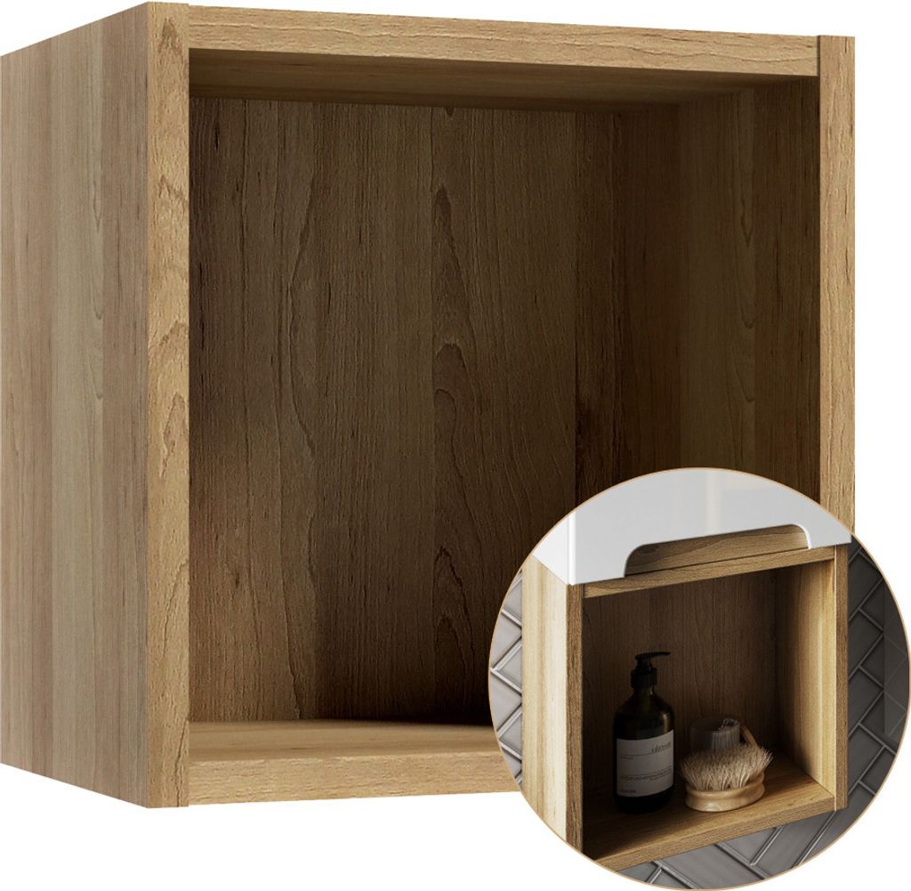 Regal Badezimmer hängend SOFIA-107 in Trüffel Buche Nb., Produktbild 