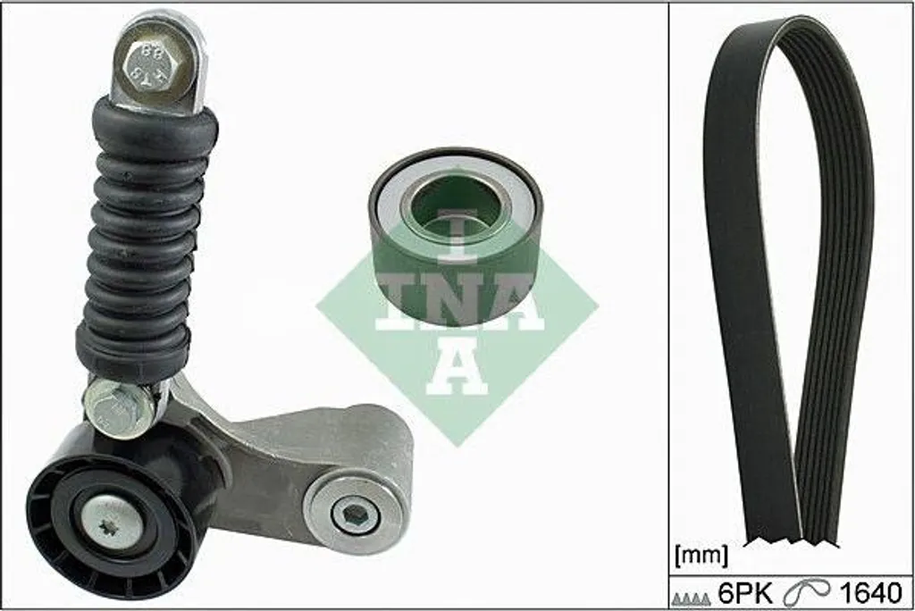 Solution bruits moteur : Kit courroie INA 529 0093 10 Megane et Scenic