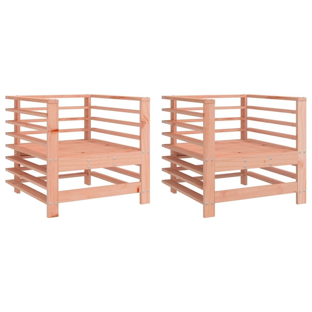 vidaXL Gartenstühle 2 Stk. Massivholz Douglasie