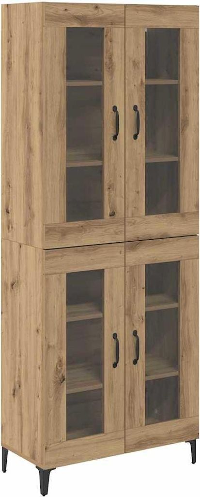 Highboard Artisan-Eiche 69,5 x 34 x 180 cm Holzwerkstoff