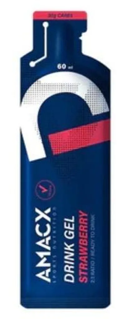 Gel énergétique Amacx Trinkgel 2:1 pack de 12 pour sportifs d'endurance