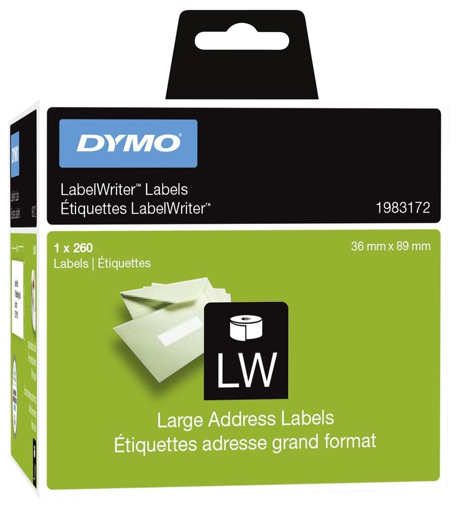 DYMO LW-Adressetiketten            36x 89mm      Image du produit 