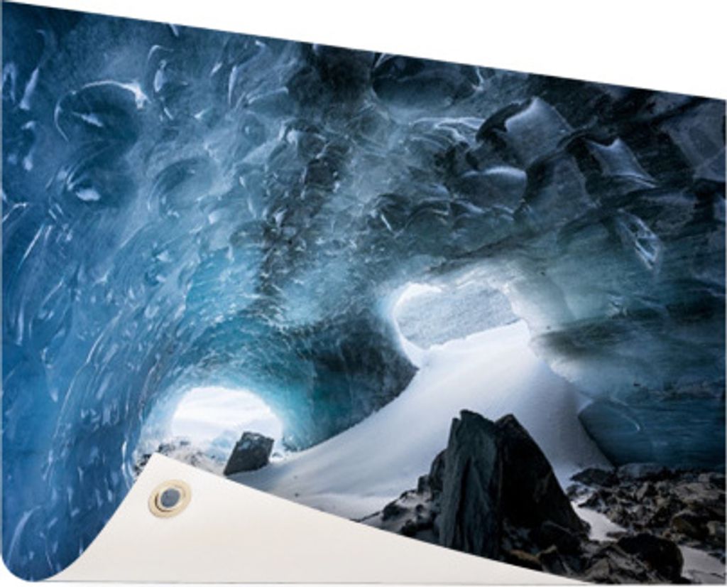 Gartenposter - 120x80 cm - Gletscherhöhle - Modernes Wandbilder - Natur