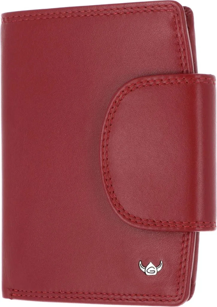 Regalo Ideale: Golden Head 1439 Polo Rosso Scuro Portafoglio Pelle