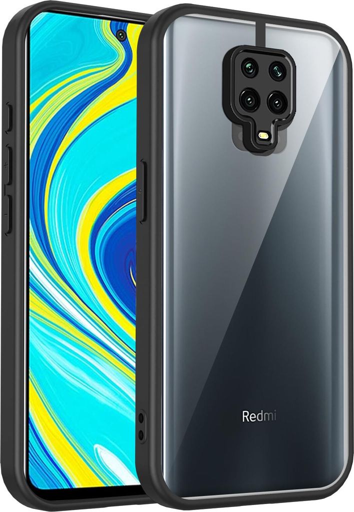 Hülle für Xiaomi Redmi Note 9S/Note 9 Pro/Note 9 Pro Max/Redmi Note 10 Lite/Poco M2 Pro Transparente Rückseite TPU Bumper Stoßfest Handyhülle ...