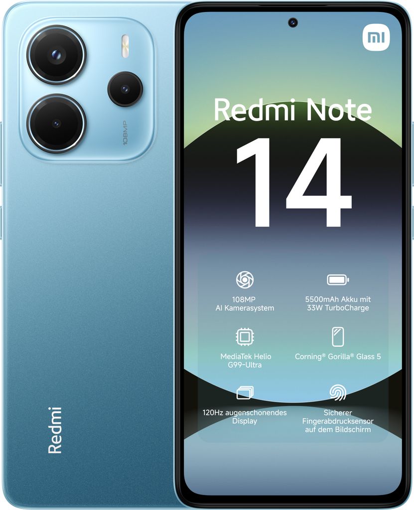 Xiaomi Redmi | Note 14 | Ocean Blue | 6,67 " | AMOLED | Obrázek produktu 