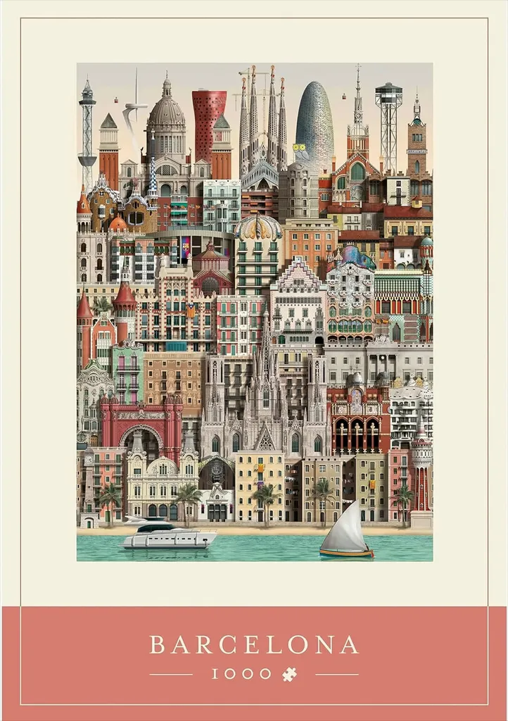 Puzzle de collection Barcelone : l'âme d'une ville en mille morceaux 50x70