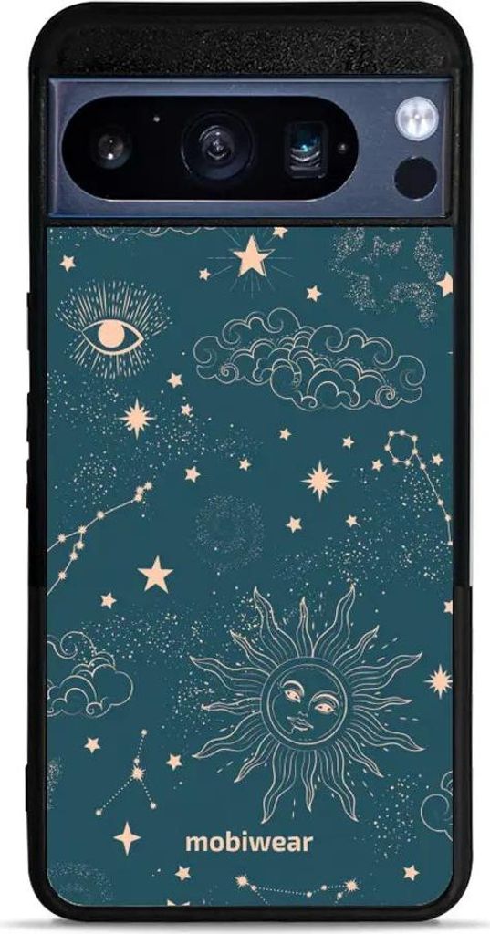 Handyhülle für Google Pixel 8 Pro, Mobiwear Glossy Case, Astraler Staub