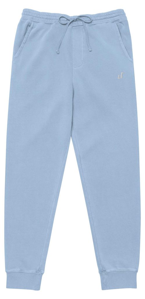 DECALVIBES Damen Jogginghose mit Pigmentfärbung Classic - Pigment Light Blue , XL