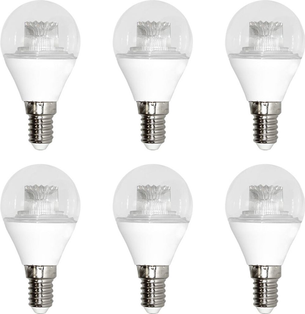 6 x Attralux LED Leuchtmittel Tropfen 3,3W = 25W E14 klar Produktbild 