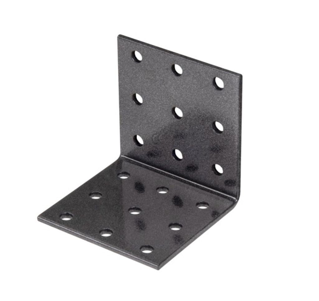 Alberts DURAVIS Lochplattenwinkel, schwarzdiamant 60 x 60 x 60 mm
