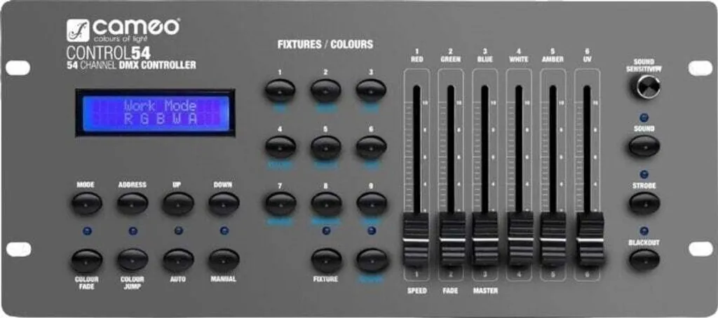 Console DMX 54 Canaux Cameo CONTROL 54 avec Faders Haute Précision