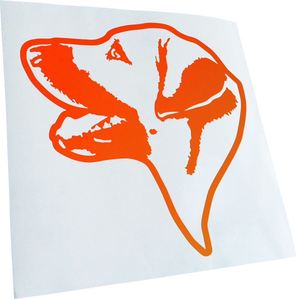 Kiwistar - Autoaufkleber - Chinook Hund - Orange - 10x10cm - Aufkleber für Auto, Laptop, Fahrrad, LKW, Motorrad mehrfarbig JDM Decal Racing