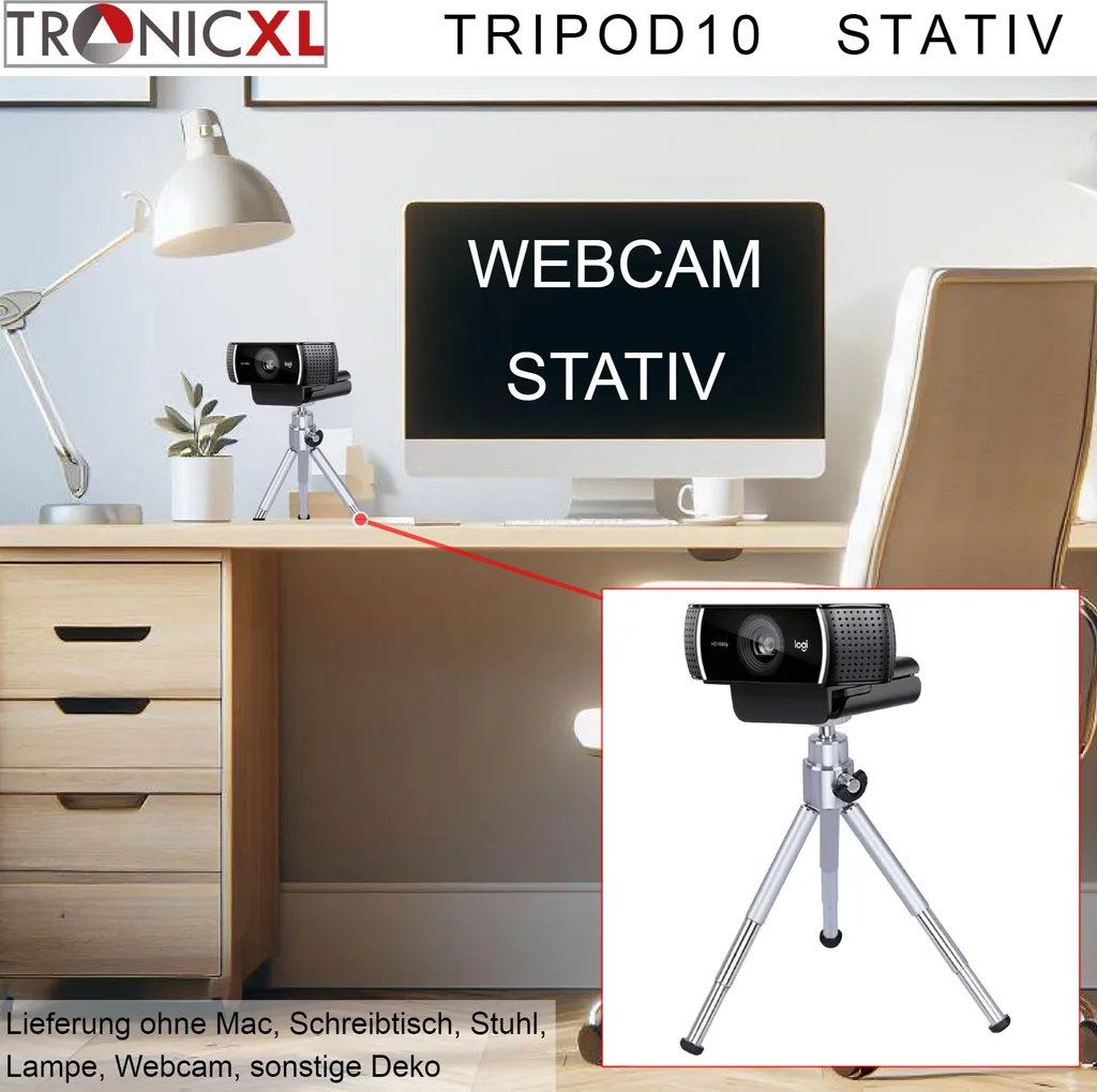 Trépied Stable pour Webcam : Évitez les Vibrations sur Logitech Brio 4K