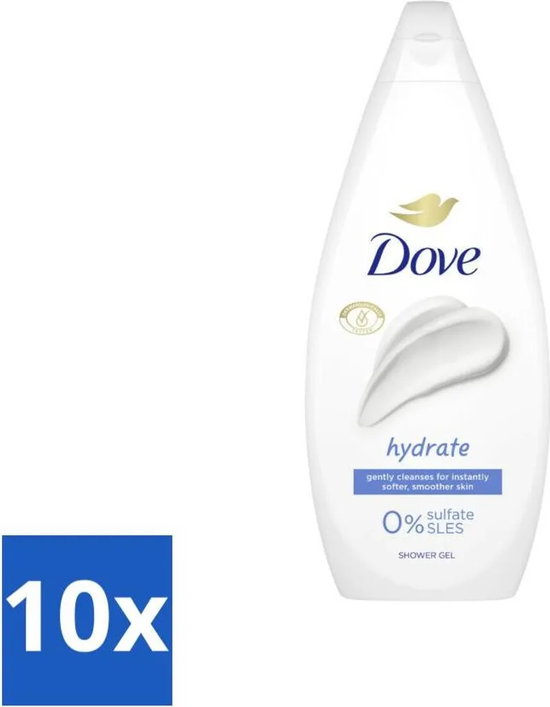 Dove Crema Doccia 720ml - Stock 10 Pezzi - Offerta Risparmio Famiglia