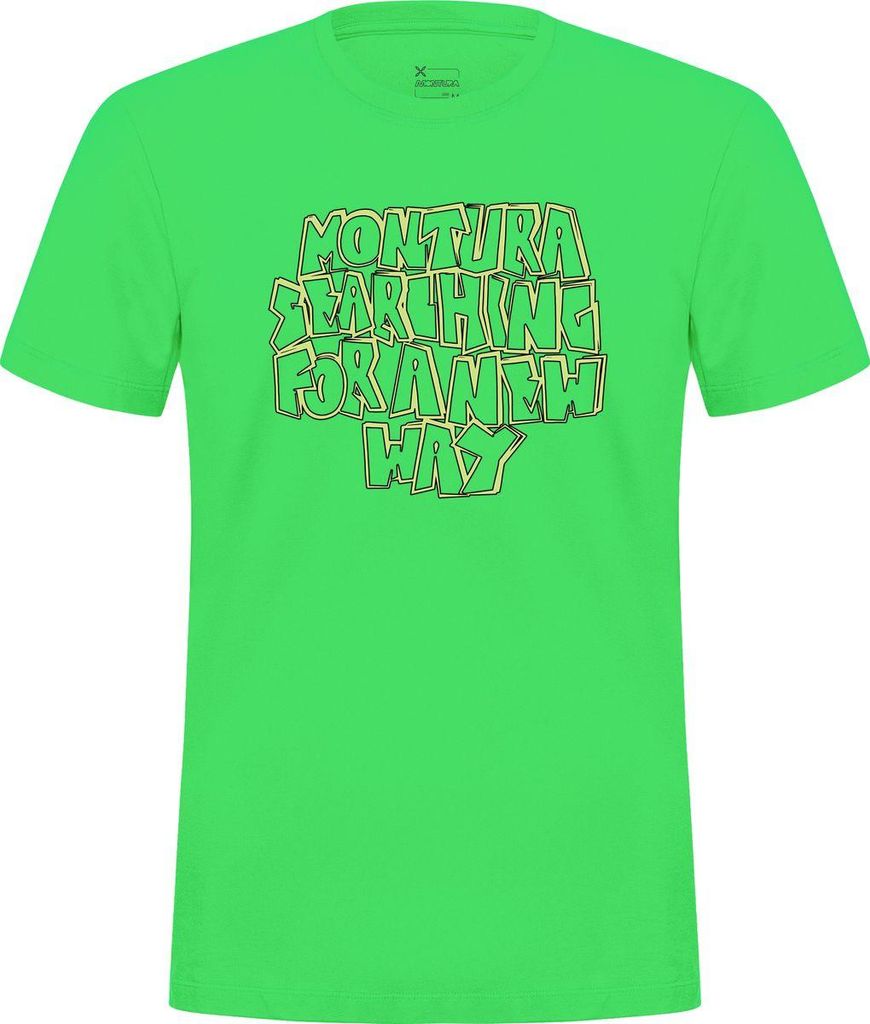 KNOTS T-SHIRT - Montura Herren T-Shirt für Klettern und Outdoor, Farbe:241-VIBE GREEN, Größe:XL