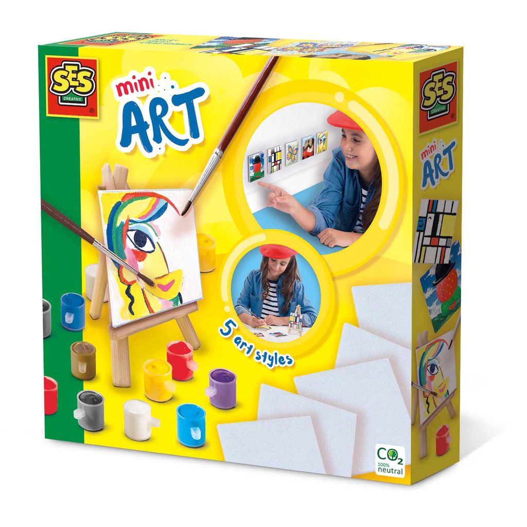 SES Creative Mini Art, Zeichenschablonen-Set für Kinder, 7 Produktbild 