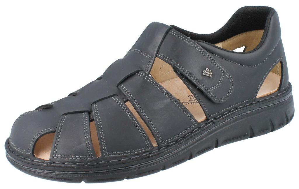 FINN COMFORT Copan Soft Herren Sandale schwarz Leder - Produktbild 
