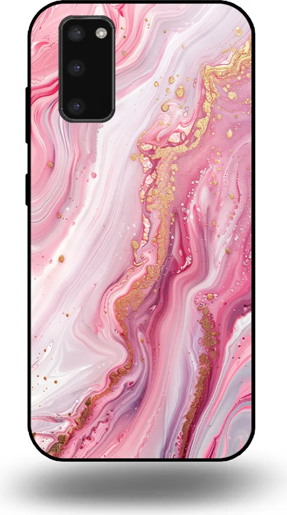 Custodia Samsung S20 Plus Marmo Rosa Smartphonica - Stile Senza Tempo