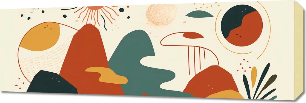 Decorazione Parete Cosmo dei Colori 90x30 cm - Idee Arredamento
