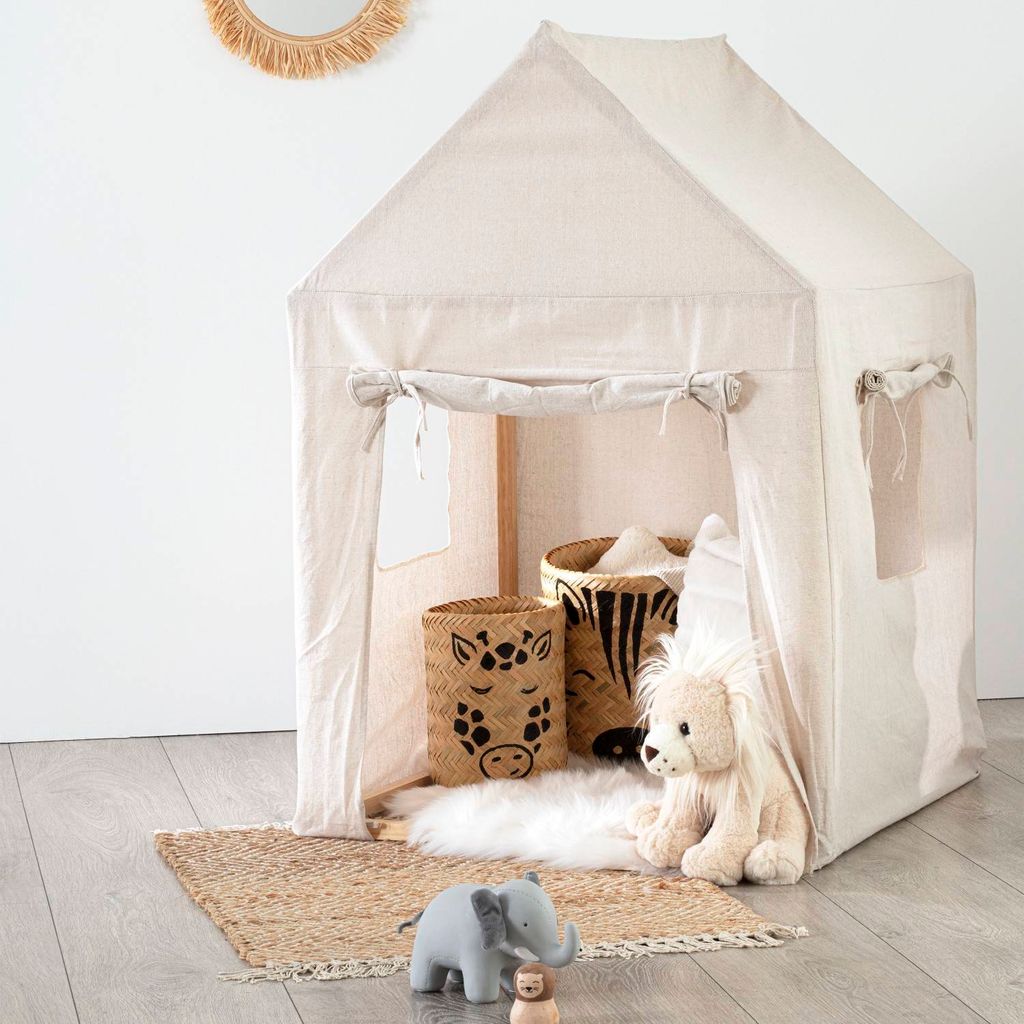Kinderhütte - Kiefernstruktur - Baumwollstoff H. 116 cm - Produktbild 2