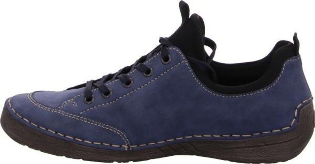 Rieker donna scarpa bassa stringata slip-on zip decorativa Immagine del prodotto 