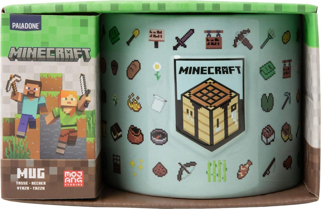 Paladone-Tasse: Minecraft geprägt