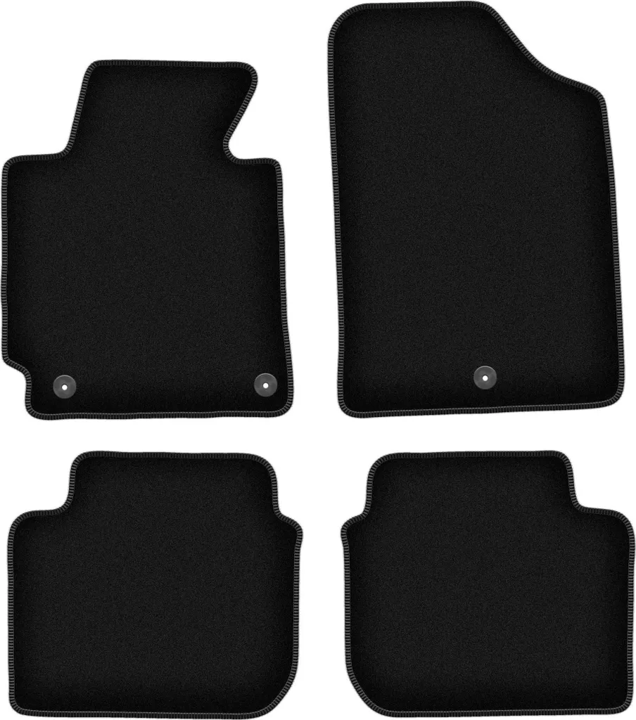 Offerta Set 4 Tappetini Hyundai Elantra 2010-2016 Velluto Nero